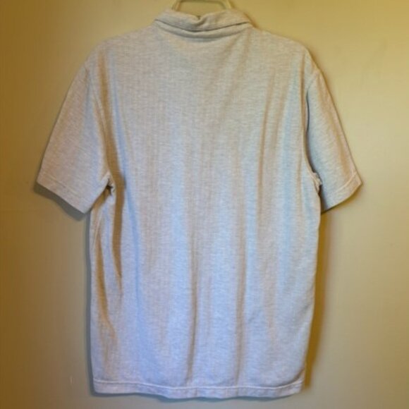 Banana Republic Light Cream Short Sleeve Button-Up Shirt Men's Size L - Picture 2 of 4